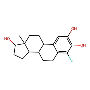 4-Fluoro-2-hydroxyestradiol structure