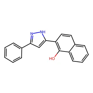 2-(5-phenyl-1H-pyrazol-3-yl)naphthalen-1-ol structure