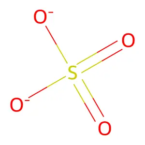 硫酸根離子 structure