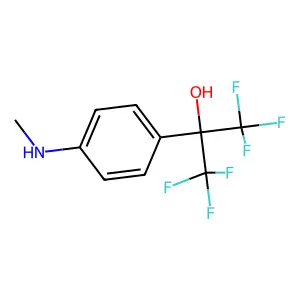 1,1,1,3,3,3-Hexafluoro-2-(4-(methylamino)phenyl)propan-2-OL structure