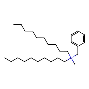 Benzyldidecylmethylammonium structure