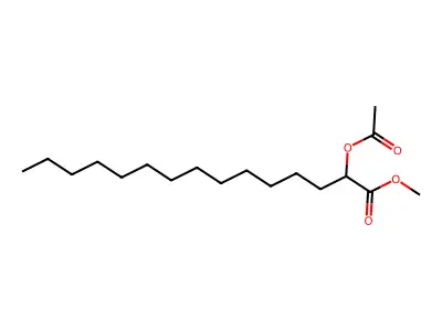 Methyl 2-acetyloxypentadecanoate structure