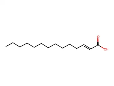 Trans-2-tetradecenoic acid structure