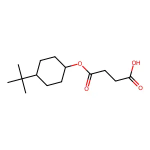 4-[(4-Tert-butylcyclohexyl)oxy]-4-oxobutanoic acid structure