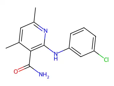 2-(3-Chloro-phenylamino)-4,6-dimethyl-nicotinamide structure