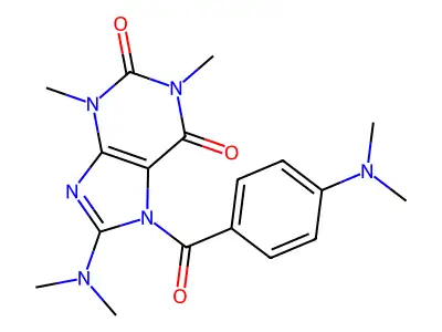 8-(Dimethylamino)-7-[4-(dimethylamino)benzoyl]-1,3-dimethylpurine-2,6-dione structure
