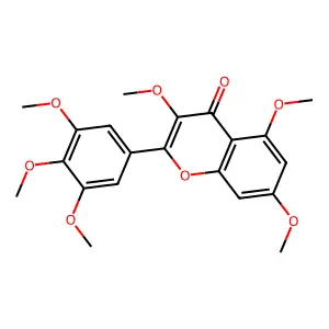 Myricetin hexamethyl ether structure