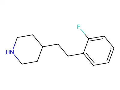 4-[2-(2-Fluorophenyl)ethyl]piperidine structure
