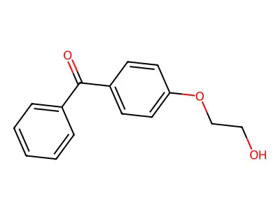 [4-(2-Hydroxyethoxy)phenyl](phenyl)methanone structure