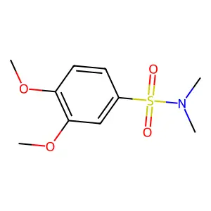 3,4-dimethoxy-N,N-dimethylbenzenesulfonamide structure