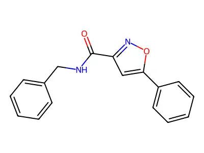 N-benzyl-5-phenyl-1,2-oxazole-3-carboxamide structure
