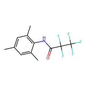 Propanamide, 2,2,3,3,3-pentafluoro-N-(2,4,6-trimethylphenyl)- structure
