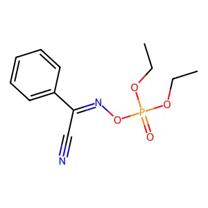 3,5-Dioxa-6-aza-4-phosphaoct-6-ene-8-nitrile, 4-ethoxy-7-phenyl-, 4-oxide structure