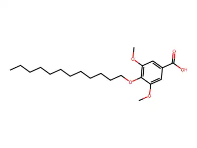 4-(Dodecyloxy)-3,5-dimethoxybenzoic acid structure