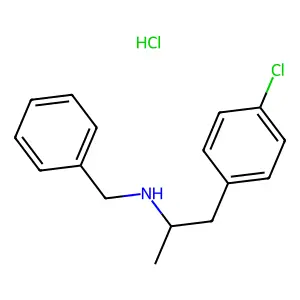N-Benzyl-1-(4-chlorophenyl)propan-2-amine--hydrogen chloride (1/1) structure