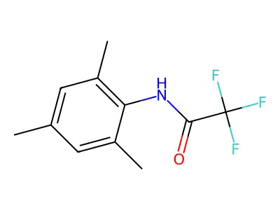 2,2,2-trifluoro-N-(2,4,6-trimethylphenyl)acetamide structure
