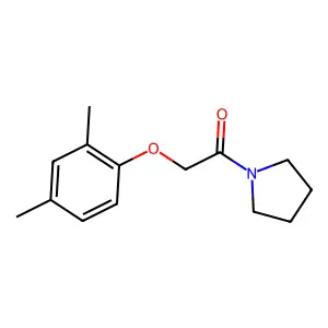 Pyrrolidine, 1-((2,4-dimethylphenoxy)acetyl)- structure