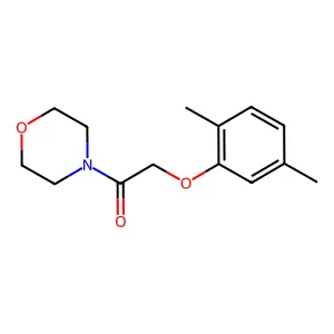 Morpholine, 1-((2,5-dimethylphenoxy)acetyl)- structure