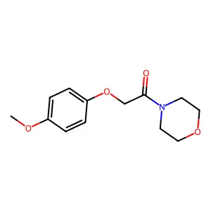 Morpholine, 4-((4-methoxyphenoxy)acetyl)- structure