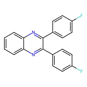 2,3-Bis(4-fluorophenyl)quinoxaline structure