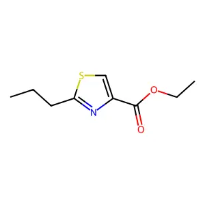 4-Thiazolecarboxylic acid, 2-propyl-, ethyl ester structure