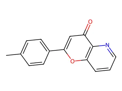 4H-Pyrano(3,2-b)pyridin-4-one, 2-(4-methylphenyl)- structure