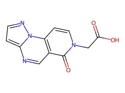 (6-oxopyrazolo[1,5-a]pyrido[3,4-e]pyrimidin-7(6H)-yl)acetic acid structure