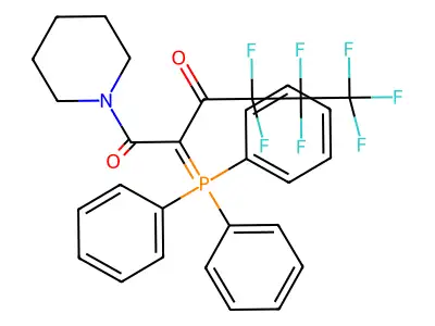 1-(1-Piperidinyl)-2-(triphenylphosphoranylidene)perfluorohexane-1,3-dione structure