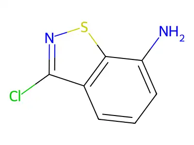 3-氯-1,2-苯并异噻唑-7-胺 structure