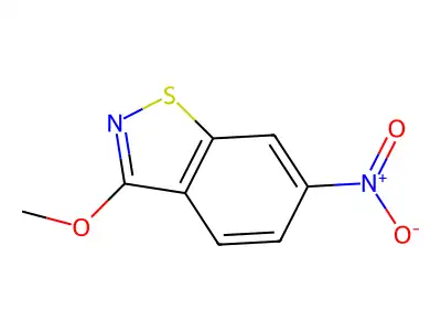 1,2-Benzisothiazole, 3-methoxy-6-nitro- structure