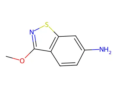 1,2-Benzisothiazol-6-amine, 3-methoxy- structure