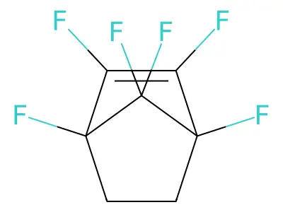 1,2,3,4,7,7-Hexafluorobicyclo[2.2.1]hept-2-ene structure