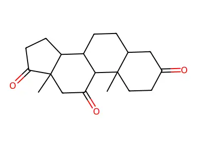 5-beta-Androstane-3,11,17-trione structure