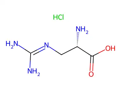 3-{[Amino(imino)methyl]amino}alanine hydrochloride structure