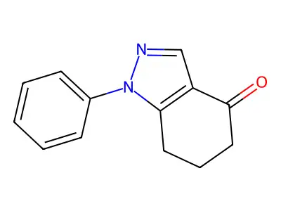 1-phenyl-4,5,6,7-tetrahydro-1H-indazol-4-one structure
