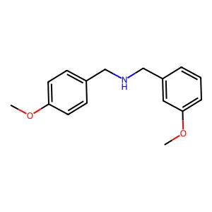 (3-Methoxy-benzyl)-(4-methoxy-benzyl)-amine structure