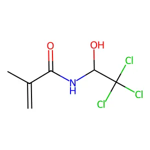 N-(2,2,2-三氯-1-羟乙基)甲基丙烯酰胺 structure