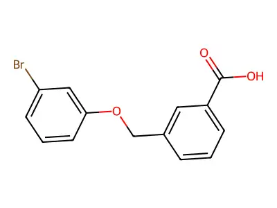 3-[(3-Bromophenoxy)methyl]benzoic acid structure