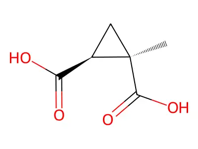 rac-(1R,2S)-1-methylcyclopropane-1,2-dicarboxylic acid structure
