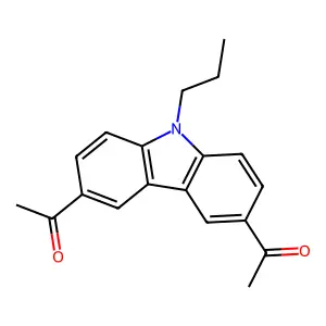 3,6-Diacetyl-9-propyl-9H-carbazole structure