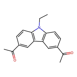 3,6-Diacetyl-9-ethylcarbazole structure