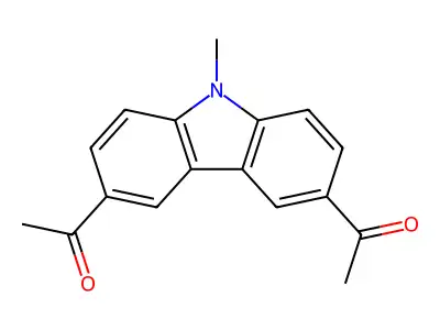 3,6-Diacetyl-9-methyl-9H-carbazole structure