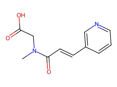 3-Pyridylacrylsarcosine structure