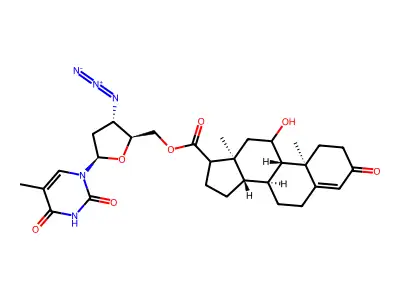 HOAc-AZT structure