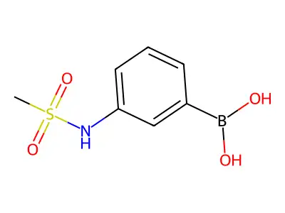 3-Methylsulfonylaminophenylboronic acid structure