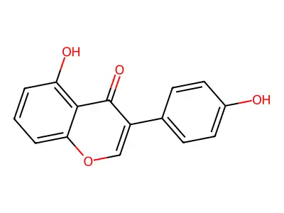 5-Hydroxy-3-(4-hydroxyphenyl)chromen-4-one structure