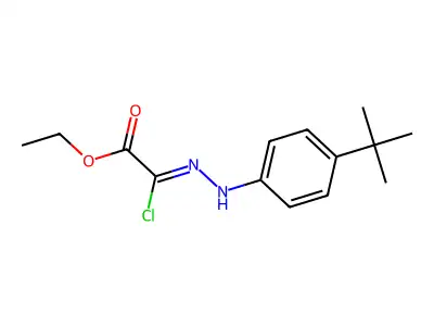 Ethyl 2-[(4-tert-butylphenyl)hydrazinylidene]-2-chloroacetate structure