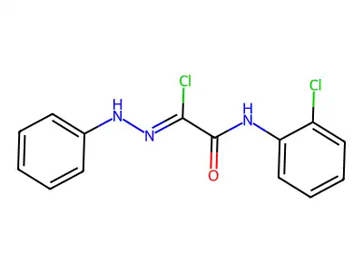 Ethanehydrazonoylchloride, 2-[(2-chlorophenyl)amino]-2-oxo-N-phenyl- structure