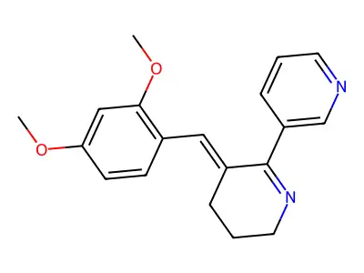 3-[(2,4-Dimethoxyphenyl)methylidene]-3,4,5,6-tetrahydro-2,3'-bipyridine structure