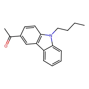 3-Acetyl-9-butylcarbazole structure